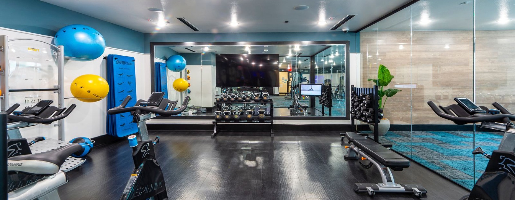 Spin studio on site