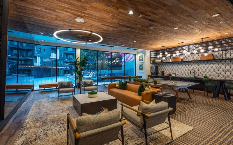 Club Room with Coffee and Lounge Area