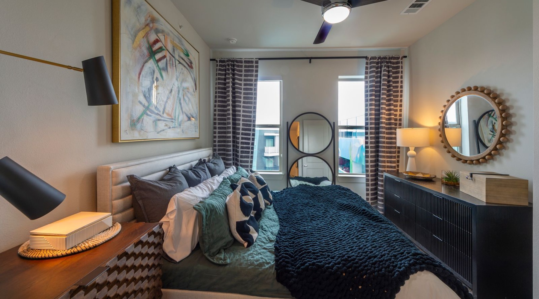 spacious bedroom
