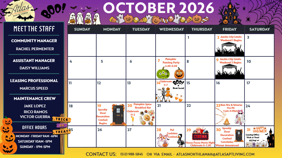  Events Calendar